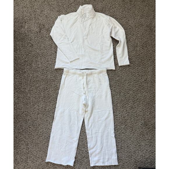 NEW Frank & Eileen Carmel Travel Set Patrick Popover & Catherine Pant Sz S White - Picture 4 of 13